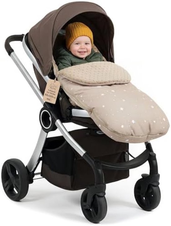 PromoHome Winter Voetenzak voor Buggy en Kinderwagen - Warme Bescherming 90x45 cm van Merkloos