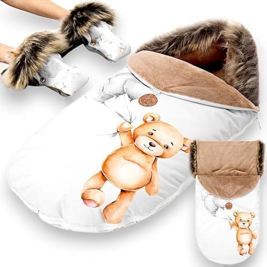 PromoHome Winter Voetenzak voor Buggy en Kinderwagen - Zachte Bescherming tegen Kou 60x45 cm van Merkloos