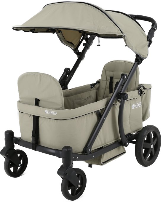 Pronto Stroller - Bolderkar - Kinderwagen - Duowagen - Olive green van Easywalker