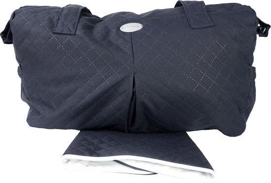 P'tit Chou - verzorgingstas - Trento navy blue - inclusief verschoningsmatje - stof van P'tit Chou