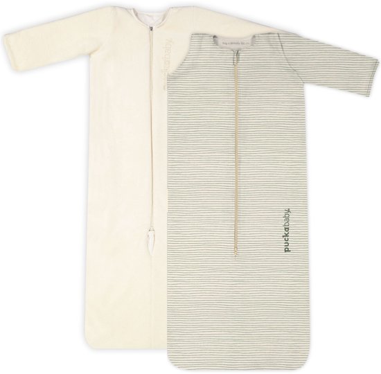 Puckababy Bag 4 Seasons slaapzak baby (6m-2.5j) - Green Stripes - TOG 0.25-2.0 - 4 seizoenen van Merkloos