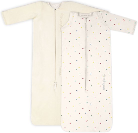 Puckababy Bag 4 Seasons slaapzak baby (6m-2.5j) - Hearts Confetti - TOG 0.25-2.0 - 4 seizoenen van Merkloos