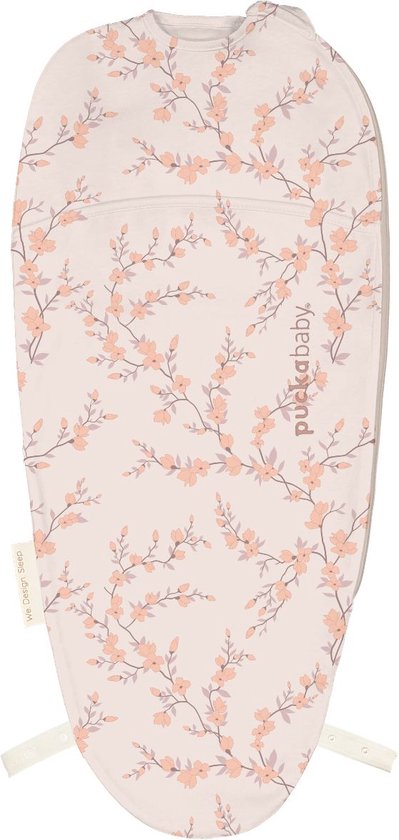 Puckababy Piep Inbakerslaapzakje baby (0-3m) - Blossom - Katoen TOG 0.5 - Zomerslaapzak van Puckababy
