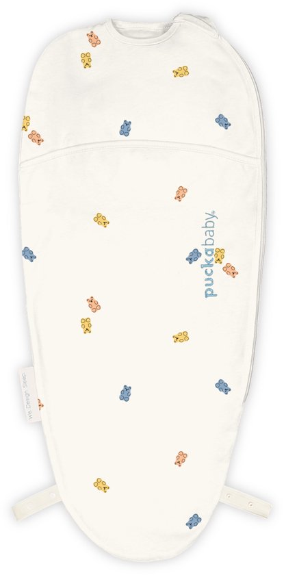 Puckababy Piep Inbakerslaapzakje baby (0-3m) - Gummy Bears - Katoen TOG 0.5 - Zomerslaapzak van Puckababy