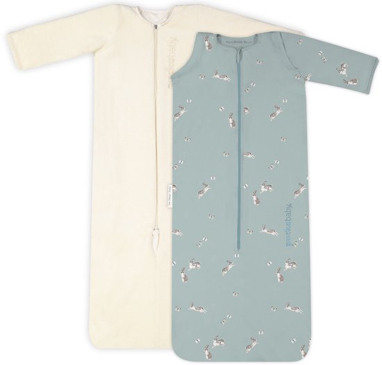 Puckababy Slaapzak 4 Seizoenen Baby - Zomerslaapzak en Winterslaapzak (6m-2,5j) - TOG 0.25 tot TOG 2.5 - Bunnies van Puckababy