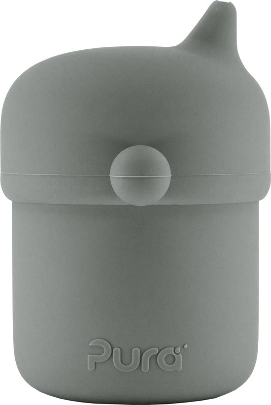 Pura my-my™ - silicone - tuitbeker - 150 ml - Grijs van Pura