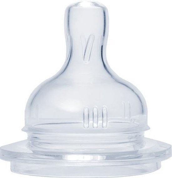 Pura silicone speen - medium flow - 2 stuks van Pura