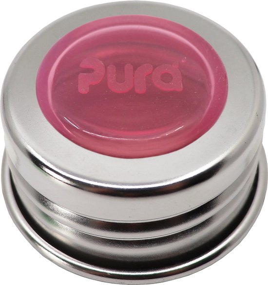 Pura Universele Dop - Roestvrijstalen Ring met Silicone Afsluitdisk Rose van Merkloos