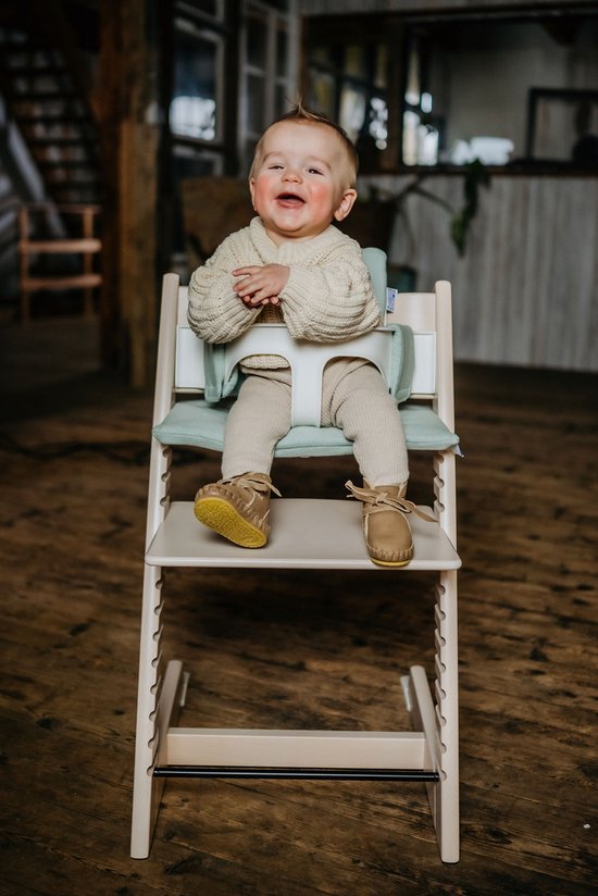 Pure Baby Love - kussen Tripp Trapp - mint groen - zitkussen kinderstoel en babyinsert van Pure