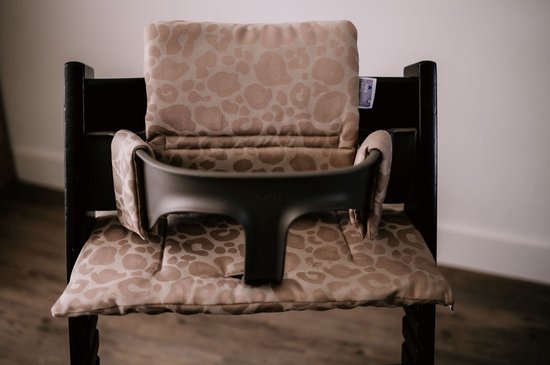 Pure Baby Love stoelkussen - zitkussen en rugkussen voor de Stokke Tripp Trapp stoel - panter taupe