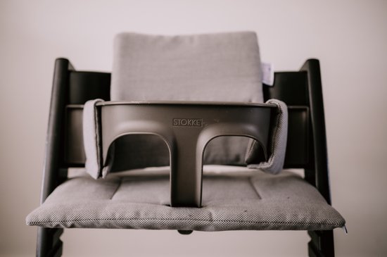 Pure Baby Love - Stokke Tripp Trapp kussenset - zitkussen en rugkussen - donkergrijs
