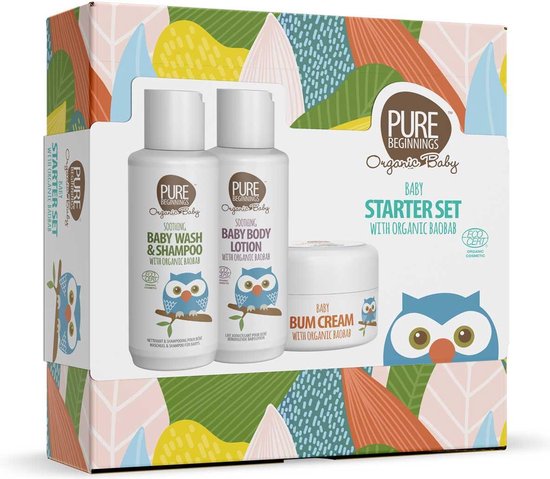 Pure Beginnings - Baby Giftset - 3-delig van Pure