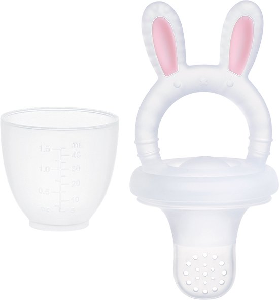 Pure Luv Baby Fruitspeen - Wit - 100% BPA Vrij - Vaatwasser & Vriezer Bestendig van Pure