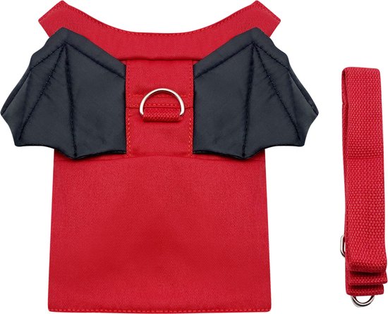 Purepeak Kindertuigje met Looplijn - Looptuigje voor Kinderen - Tuigje Kind - Rood - Draak van Pure