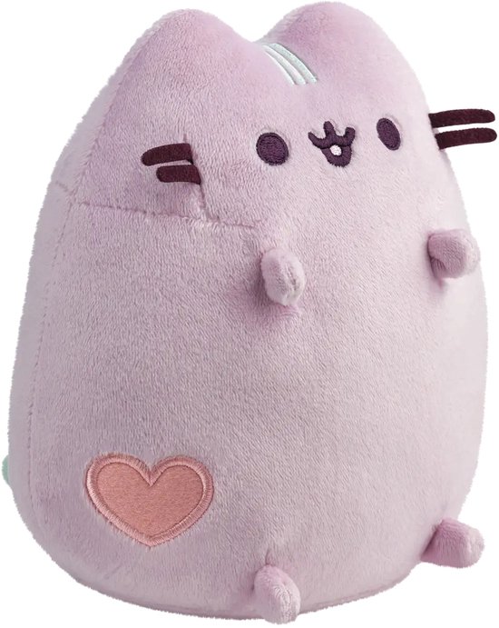 Pusheen Knuffel pastel lilac met hartje van Merkloos