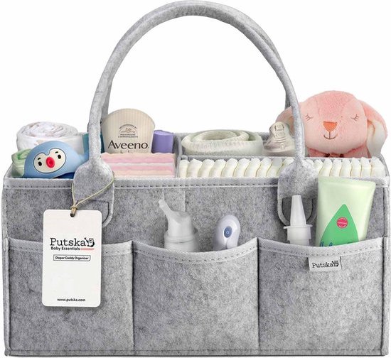 PUTSKA luiercaddy, benodigdheden voor pasgeborenen, geweldige kraamcadeaus voor mama's, babyjongens en babymeisjes. Accessoires voor baby's. van Merkloos