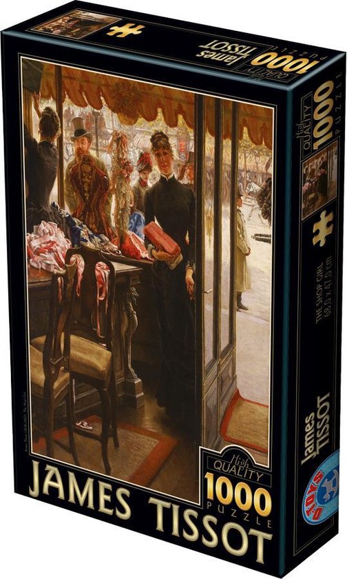 Puzzel 1.000 stukjes Art - James Tissot ''Shop girl'' van Clementoni