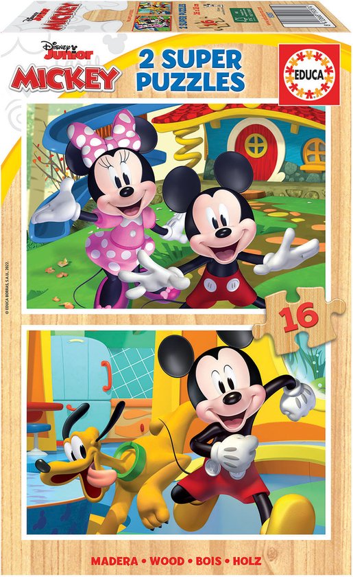 Puzzel Educa Mickey & Minnie ( 2 x 16 pcs) van Educa