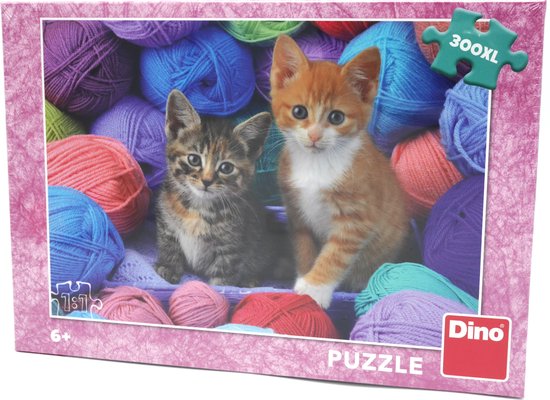 Puzzel van Kittens tussen wol, 300 stukjes van Jumbo