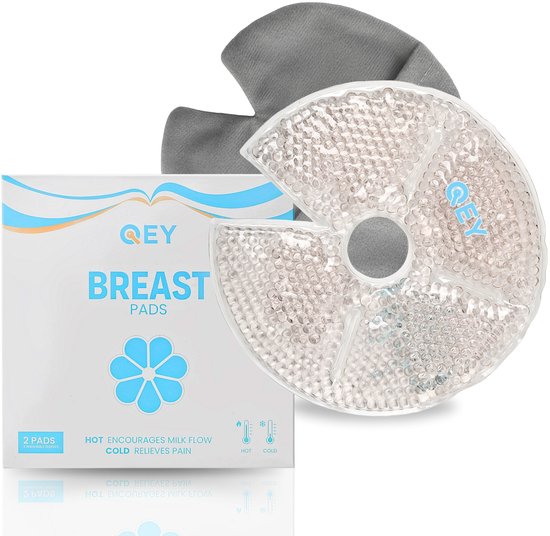 QEY® Borst kompres - Warm/Koud - Stimuleert Stuwing & Melktoevoer van QEY