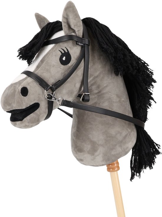 QHP - Bitloos hoofdstel Hobby Horse - Zwart van QHP