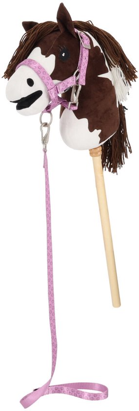 QHP - Halsterset voor Hobby Horse - Collection - Cheery Pink - LET OP! EXCLUSIEF HOBBY HORSE