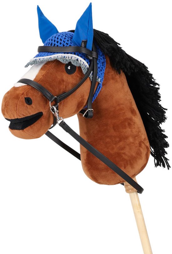QHP Oornetje Hobby Horse Kobaltblauw - ONE van Merkloos