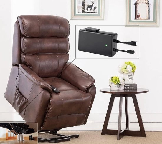 QPFO® Draadloze Batterij voor Elektrische Fauteuil en Relaxbank – 25.9V 2.5A – Geschikt voor Ligstoelen en Liftstoelen – 64.75Wh van QPFO