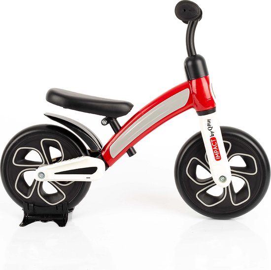 Qplay Impact Loopfiets 10 inch - Kinderfiets - Rood van Qplay