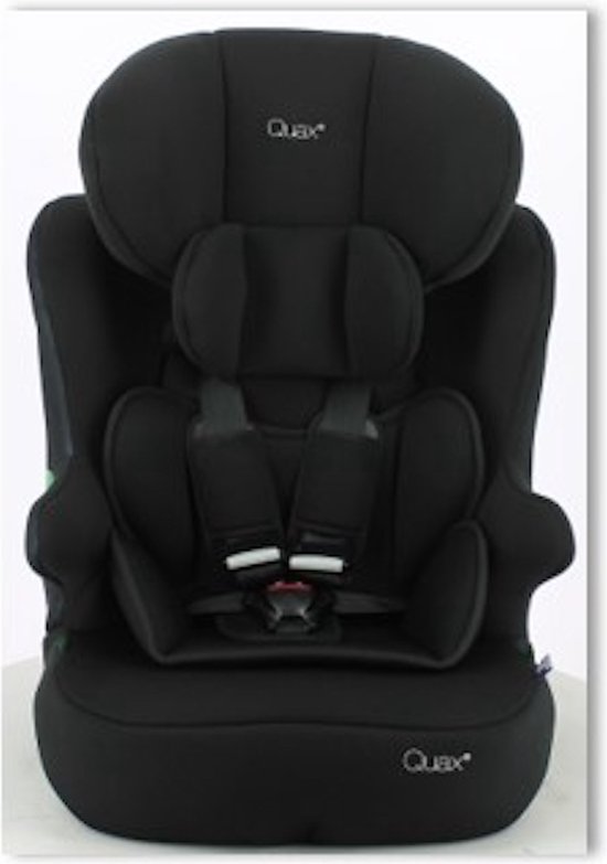 Quax Autostoel BEL - 76-140cm (groep 1/2/3 - 9-36kg) - BLACK (NIET-ISOFIX) R129 van Quax