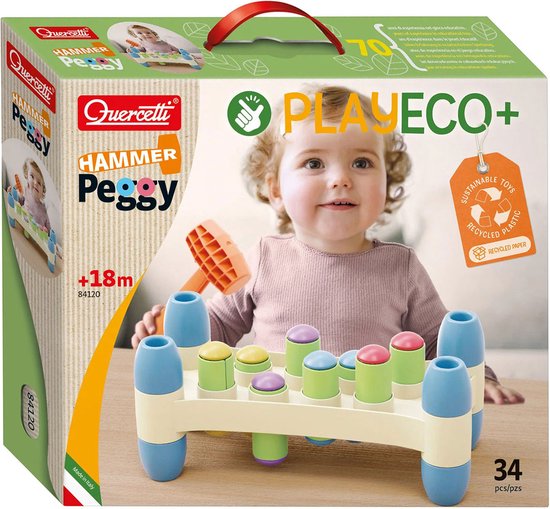 Quercetti Play Eco+ Hamerbank Peggy (34-Delig) van Quercetti