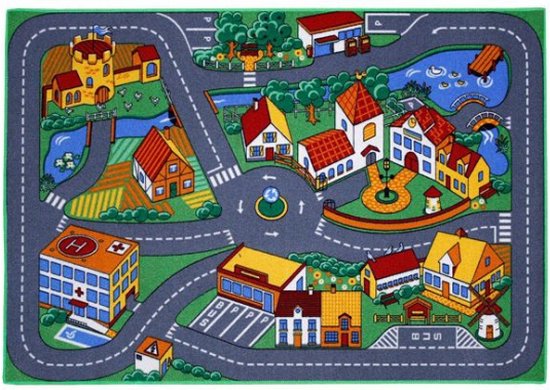 Quiet Town Stratentapijt 95x133 cm van WOOOD