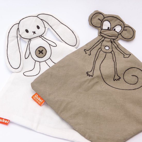 Qukel SlaapDoekjes - knuffeldoek - baby (0-1 jaar) - biologisch katoen - geurdoekje van Qukel