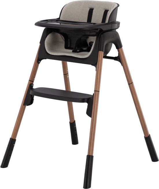 Qute Q-Dinner Kinderstoel - Zwart van Merkloos