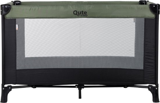 Qute Q-Sleep Campingbedje Olijfgroen / Zwart van Merkloos