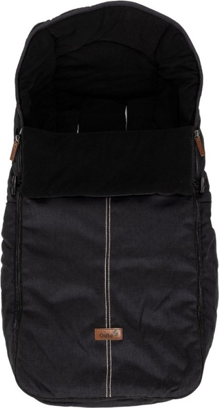 Qute Voetenzak Q-Twin Jeans Zwart van Qute
