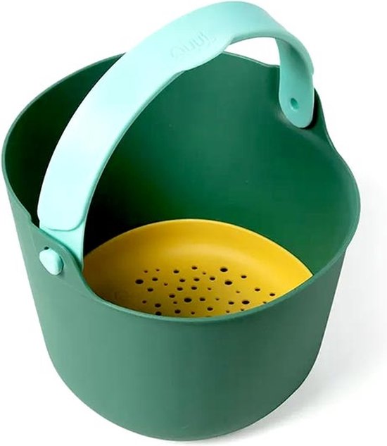 Quut Bucki Garden Green emmer met zeef van Quut.