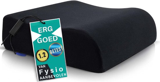 Quvo® Zitverhoger Auto - Stoelverhoger voor Auto - Kinderzitje Auto - Zwart- 40cm x 40cm x 13cm van Merkloos