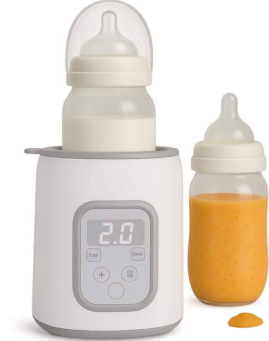 Qwali Flessenwarmer - Safe - Warmhouden - Ontdooien - Steriliseren - Draagbare - Baby Flessen - Warmers - Fles - Verwarmer - Onderweg - Voeding van Qwali