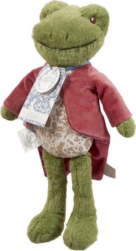 Rainbow Designs Jeremy Fisher Deluxe Soft Frog Toy - Frog Teddy from the Peter Rabbit Signature Collection - Soft Cuddly Plush Toy