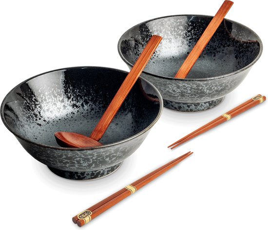 Ramenbowlset- KOGE RAMEN BOWL SET/6 2PERS O/22CM|H9CM