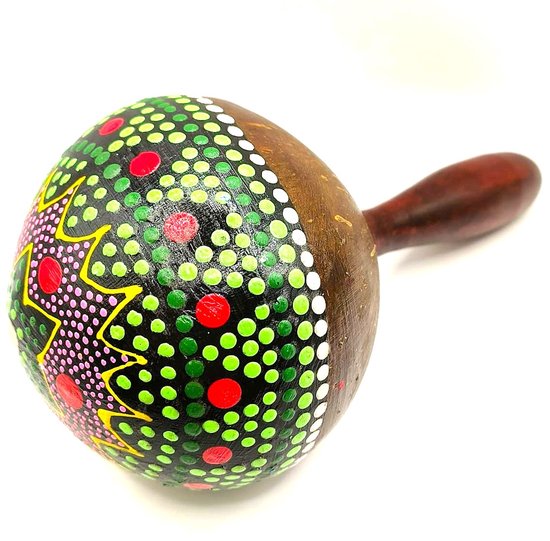 Rammelaar Ceremonieel - Shipibo Maraca - Sjamaan Rammelaar - Individueel gefotografeerd van Köpajoko.