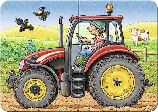 Ravensburger Op het werk- My First puzzels -2+4+6+8 stukjes - kinderpuzzel van Ravensburger