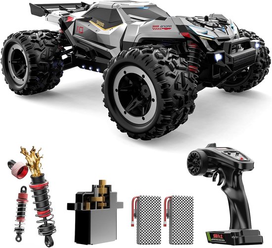 RC Monster Truck – RC Auto – RC Wagen – Bestuurbare Truck – Radiografisch Voertuig – 1:18 Snelheid Tot 55 km/u – Waterbestendig Met 50 Min Rijdtijd van Merkloos