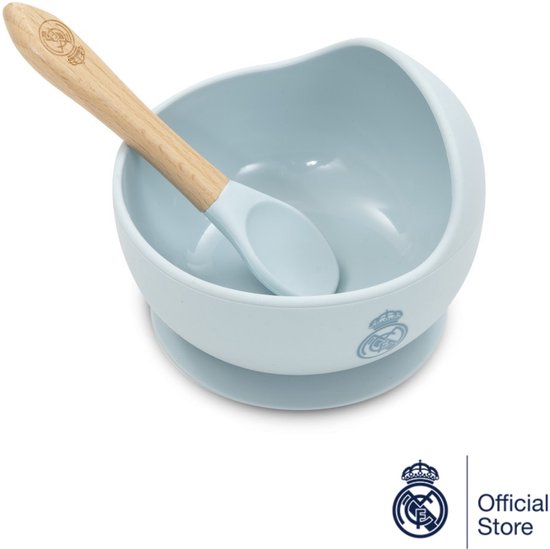 REAL MADRID™ Siliconen Antislip Zuignap Bord | Blauw | 6+ jaar van Merkloos