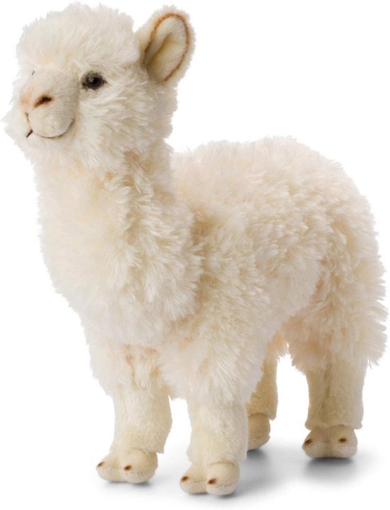 Realistisch pluche alpaca - zacht en flexibel, CE-gecertificeerd, hoogte 31 cm van Merkloos