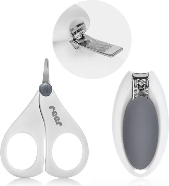 Reer - Nagel verzorgingsset - Nagelschaartje en Nagelknipper - Roestvrijstaal van Merkloos
