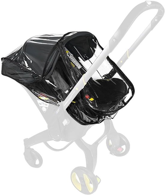 Regenhoes voor kinderwagens, gemaakt van EVA-materiaal, waterdicht en transparant, universeel, winddicht en warm. van Merkloos