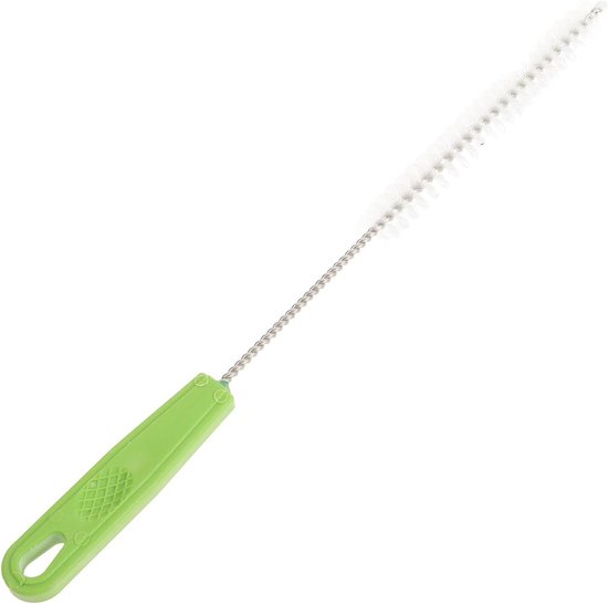 Reinigingsborstel Set - Fles en Rietjes Borstel - Efficiënte Reiniging - Zachte Krasvrije Borstelharen - 20 cm Lengte - Groen