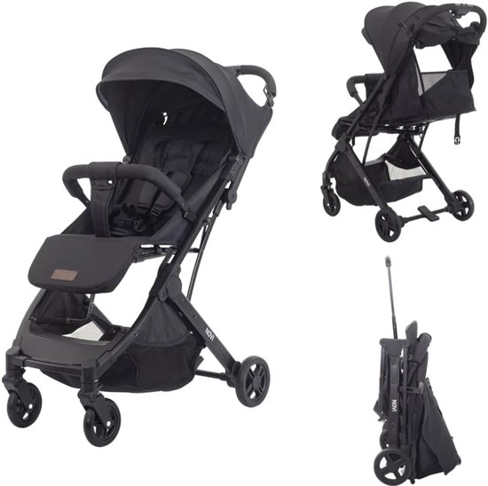 Reisbuggy voor Baby's, Geschikt voor 0-4 Jaar, Compacte Kinderwagen met Schouderriem en Trolleyfunctie